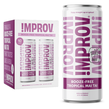 !mprov Booze-Free Tropical Mai Tai 4pk 12oz Can