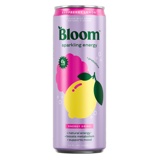 Bloom Raspberry Lemon Sparkling Energy 12oz Can