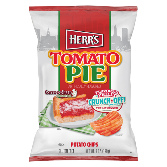Herr's Tomato Pie Ripple Chips, 7oz