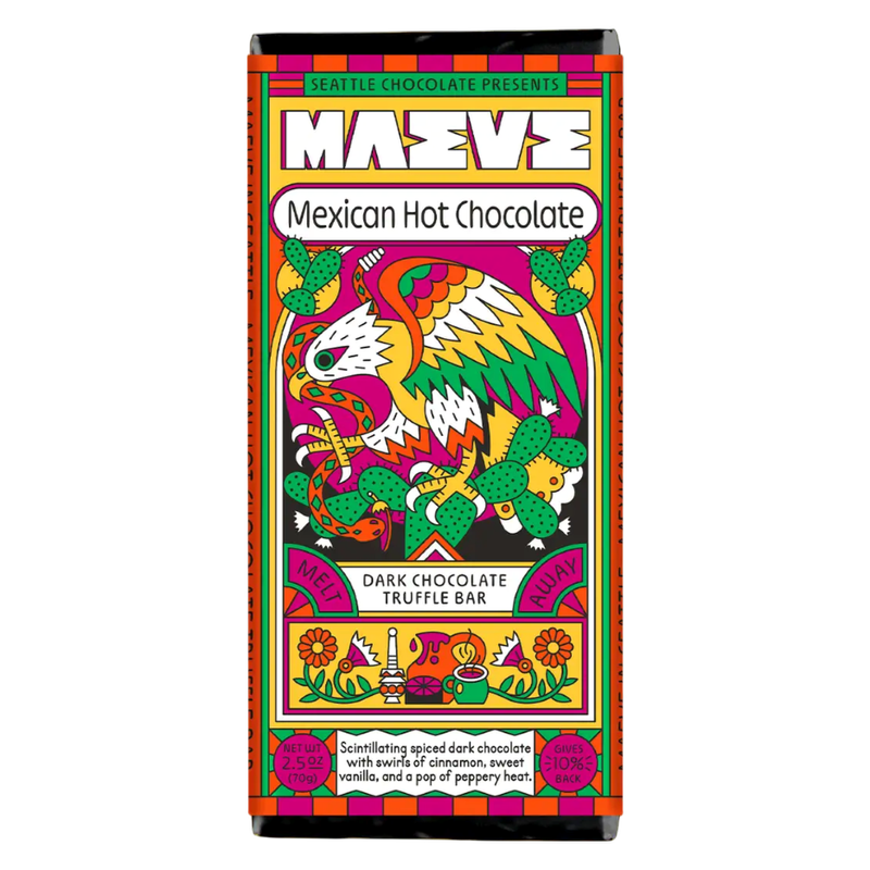 MAEVE Mexican Hot Chocolate Truffle Bar, 2.5 oz