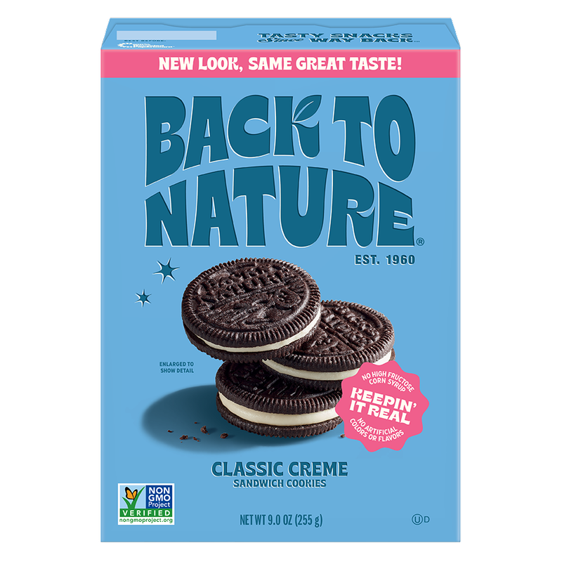 Back To Nature Classic Crème Sandwich Cookies, 9oz