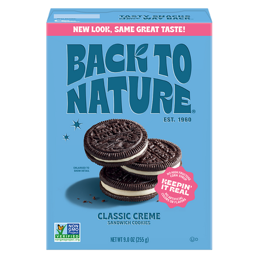 Back To Nature Classic Crème Sandwich Cookies, 9oz