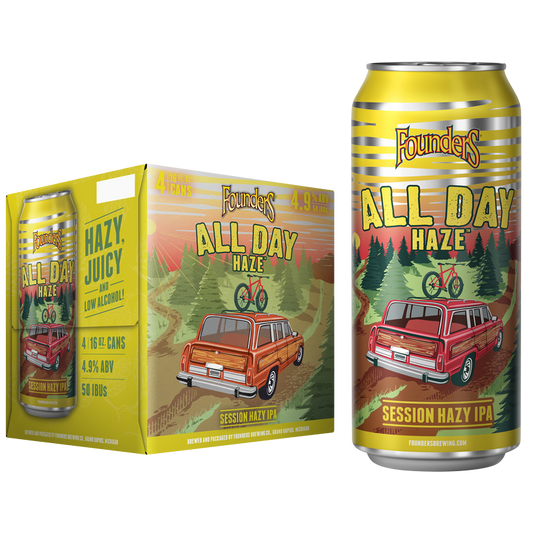 Founders All Day Series - All Day Haze IPA 4pk 16oz Cans