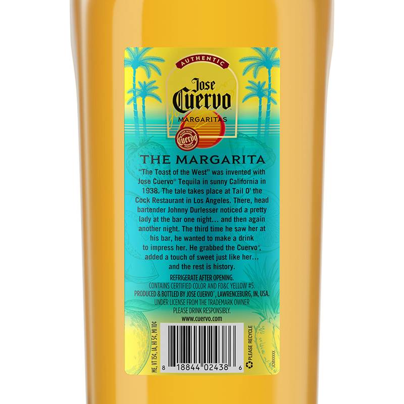 Jose Cuervo Authentic Margarita Tropical Paradise Ready to Drink Cocktail 1.75L 9.95% ABV