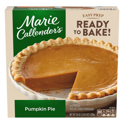 Marie Callender's Frozen Ready to Bake Pumpkin Pie