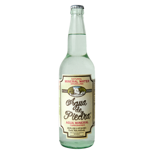 Agua de Piedra Carbonated Mineral Water 22oz Glass Bottle