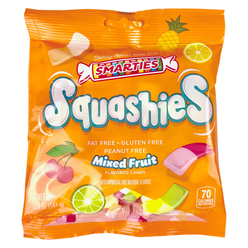 Smarties Squashies Mixed Fruit , 5oz