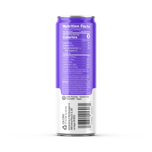 Wet Hydration Blackberry Melon Water 12oz Can