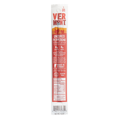 Vermont Smoke & Cure Uncured Pepperoni Turkey Stick 1oz