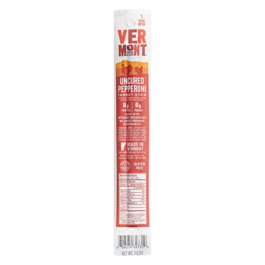 Vermont Smoke & Cure Uncured Pepperoni Turkey Stick 1oz