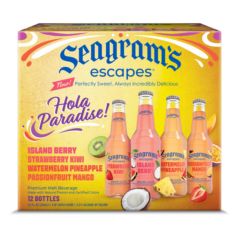 Seagram's Escapes Hola Paradise 12pk 12oz Btl 3.2% ABV