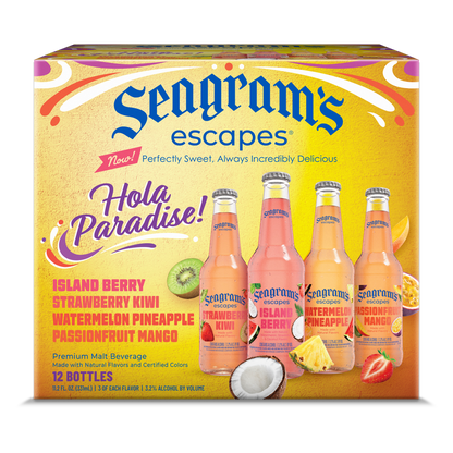 Seagram's Escapes Hola Paradise 12pk 12oz Btl 3.2% ABV