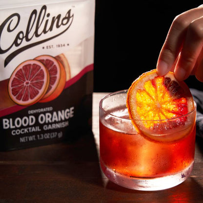 Collins Dehydrated Blood Orange Cocktail Garnish