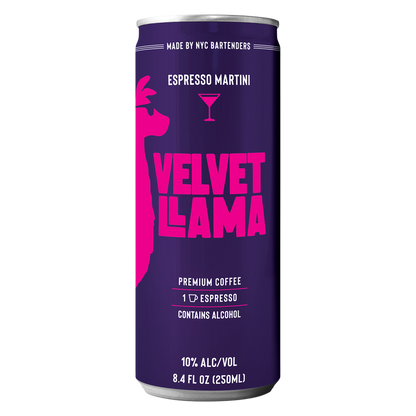 Velvet Llama Espresso Martini 4pk 8.4oz (20 Proof)