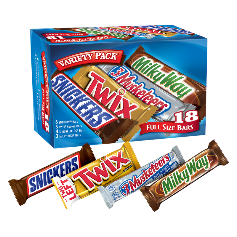 Chocolate Bar Variety Box, 18 piece