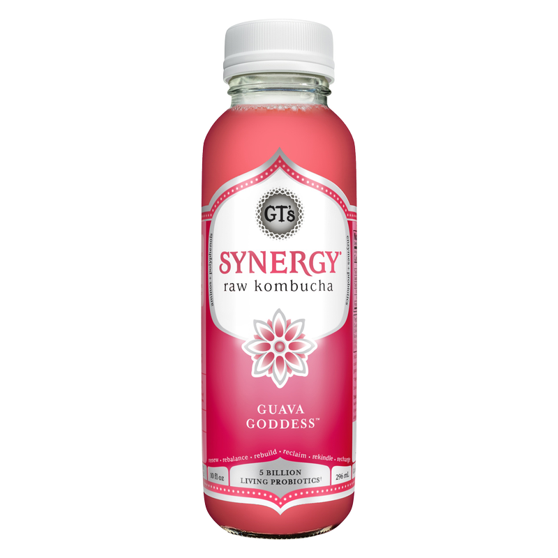 GT's SYNERGY Guava Goddess Kombucha 10oz Bottle