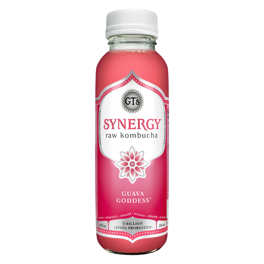 GT's SYNERGY Guava Goddess Kombucha 10oz Bottle