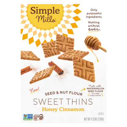 Simple Mills Honey Cinnamon Sweet Thins 4.25oz
