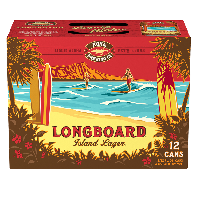 Kona Longboard Island Lager 12pk 12oz Can 4.6% ABV