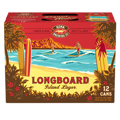 Kona Longboard Island Lager 12pk 12oz Can 4.6% ABV