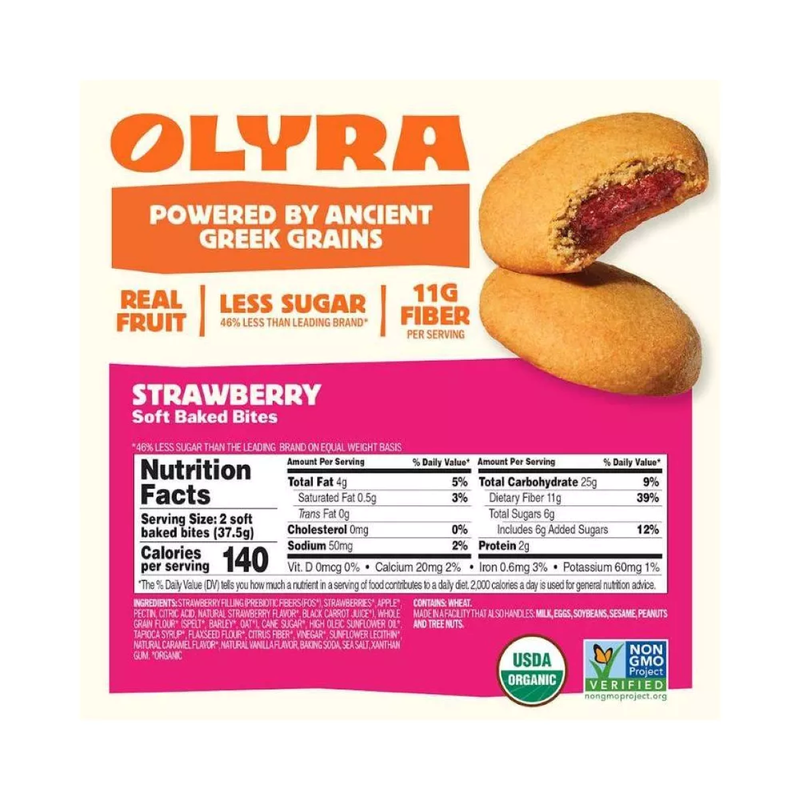 Olyra Strawberry Soft Baked Bites, 5.3 oz