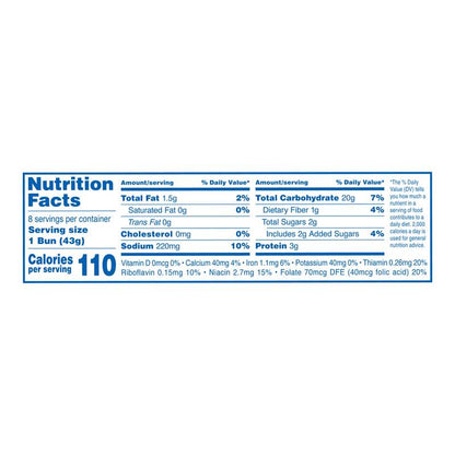 Hostess Soft White Hot Dog Buns - 8ct