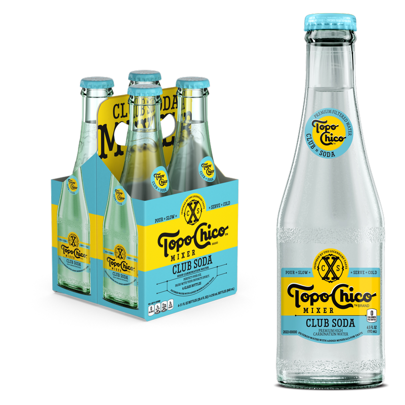 Topo Chico Mixer Club Soda 4pk 7.1oz Glass Bottle