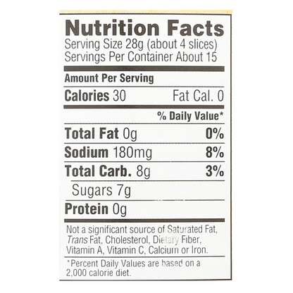 Woodstock Organic Bread & Butter Pickle Chips 24oz