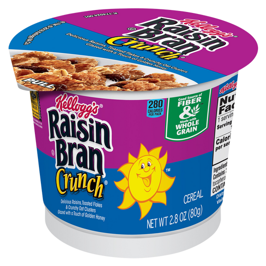 Kellogg's Raisin Bran Crunch Breakfast Cereal in a Cup 2.8oz