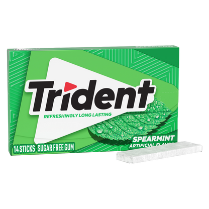 Trident Spearmint, 14pc Wallet Pack