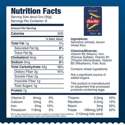 Barilla Penne Pasta, 16oz.