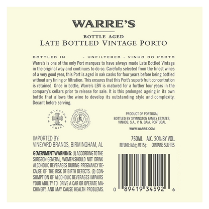 Warre's Port Late Bottle Vintage 750ml