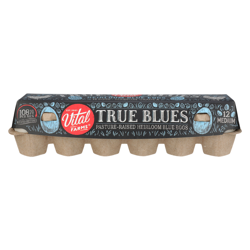 Vital Farms Heirloom Blue Grade A Medium Eggs - 12ct