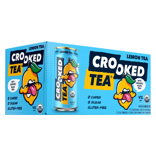 Crooked Tea Lemon 8pk 12oz Can 4% ABV