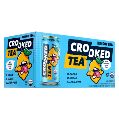 Crooked Tea Lemon 8pk 12oz Can 4% ABV