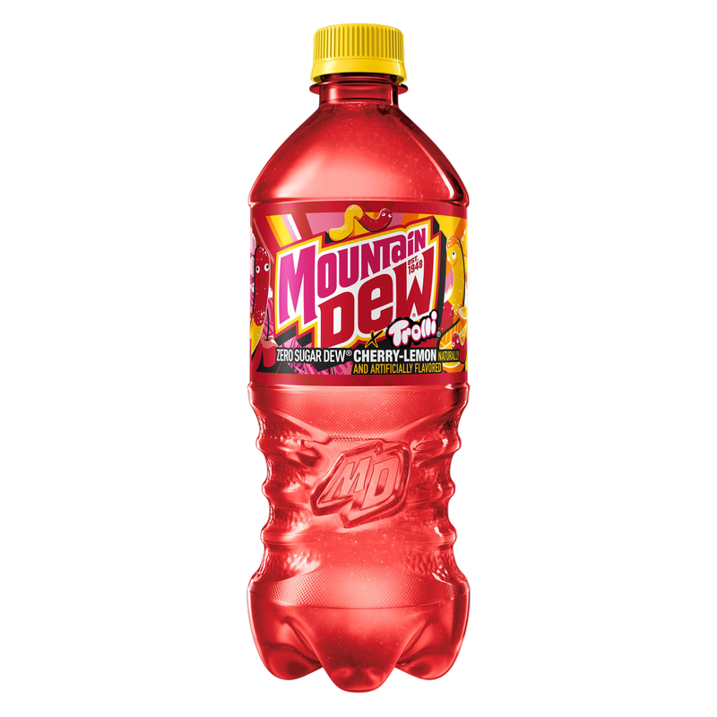Mountain Dew Zero Sugar Trolli Cherry Lemon 20oz Btl