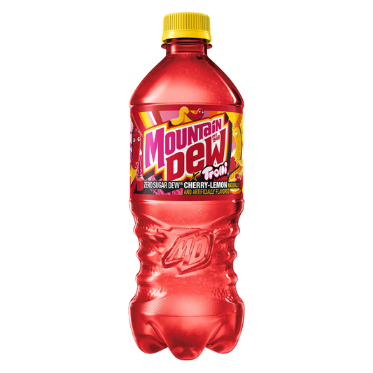 Mountain Dew Zero Sugar Trolli Cherry Lemon 20oz Btl