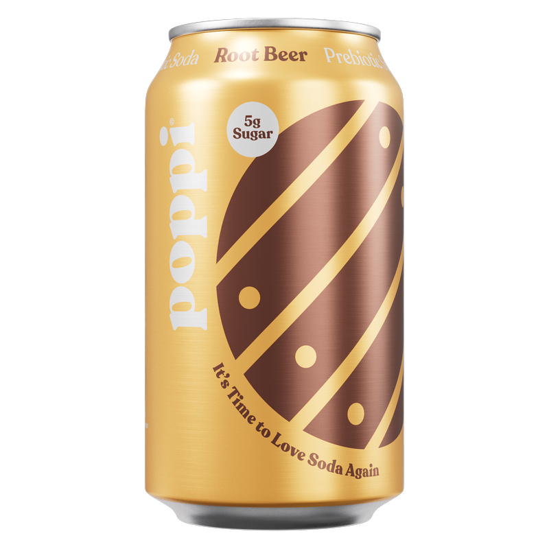 Poppi Prebiotic Soda Root Beer 12oz Can