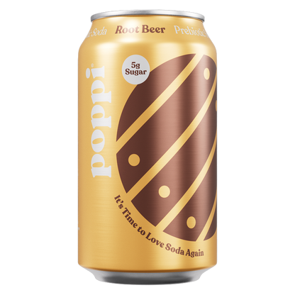 Poppi Prebiotic Soda Root Beer 12oz Can