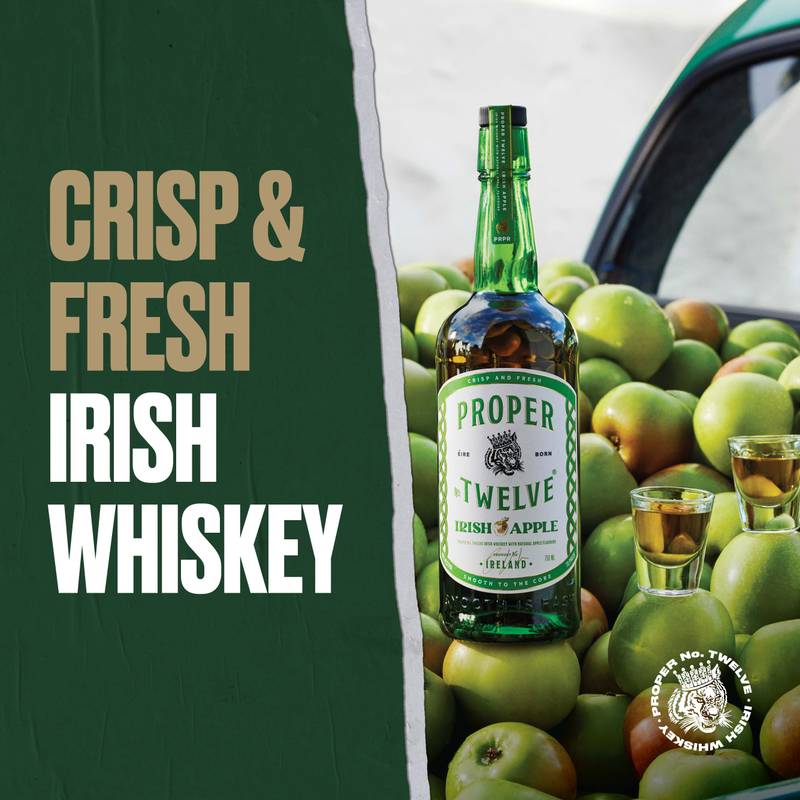 Proper No. Twelve Irish Apple Flavored Whiskey 750ml (70 Proof)