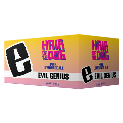 Evil Genius Hair of the Dog Pink Lemonade Ale 6pk 12oz Can 5.5% ABV
