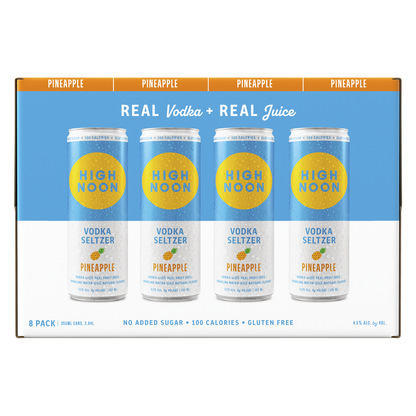 High Noon Pineapple Vodka Hard Seltzer 8pk 12oz Can 4.5% ABV