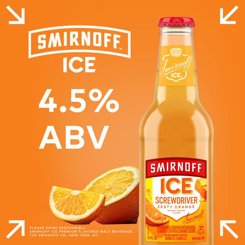 Smirnoff Ice Screwdriver 6pk 11.2oz Btl 4.5% ABV