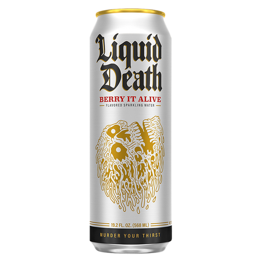 Liquid Death Sparkling Water Berry It Alive 19.2oz King Size Can
