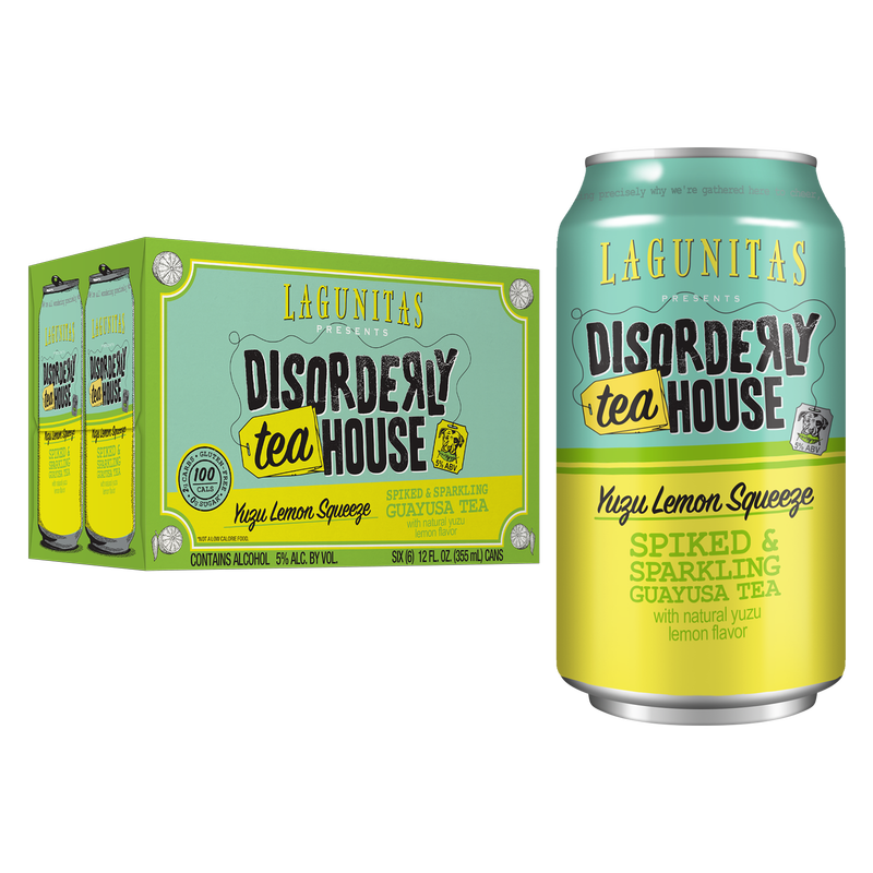 Lagunitas Disorderly Tea House- Yuzu Lemon Squeeze 6pk 12oz Can 5.0% ABV