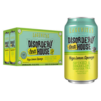 Lagunitas Disorderly Tea House- Yuzu Lemon Squeeze 6pk 12oz Can 5.0% ABV