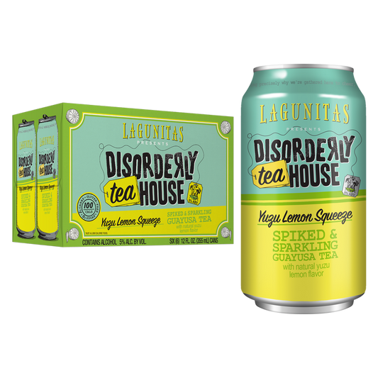 Lagunitas Disorderly Tea House- Yuzu Lemon Squeeze 6pk 12oz Can 5.0% ABV