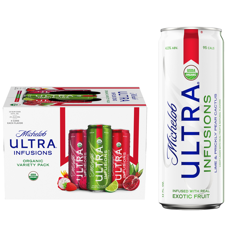 Michelob Ultra Organic Pack Pure Gold & Infusions 12pk 12oz Can 3.8% ABV