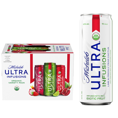 Michelob Ultra Organic Pack Pure Gold & Infusions 12pk 12oz Can 3.8% ABV