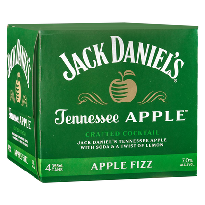 Jack Daniels Apple Fizz Can 355ml 7% ABV